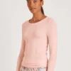Calida Second Skin Langarm-Shirt Mit Seide Pearl Blush