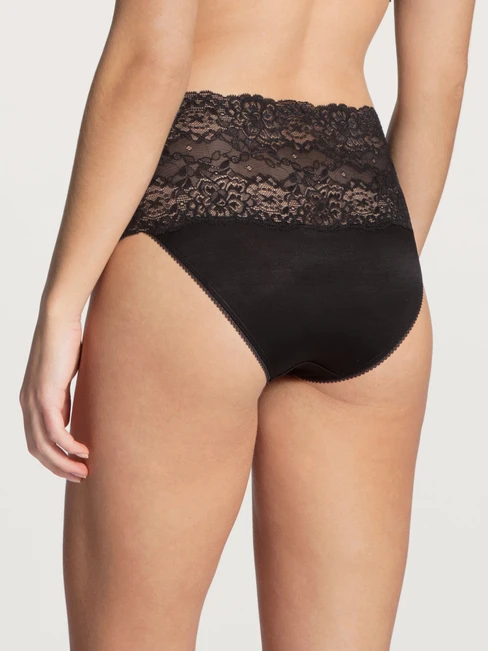 Calida Sensual Secrets Slip, High Waist Schwarz 1 Calida Sensual Secrets Slip, High Waist Schwarz