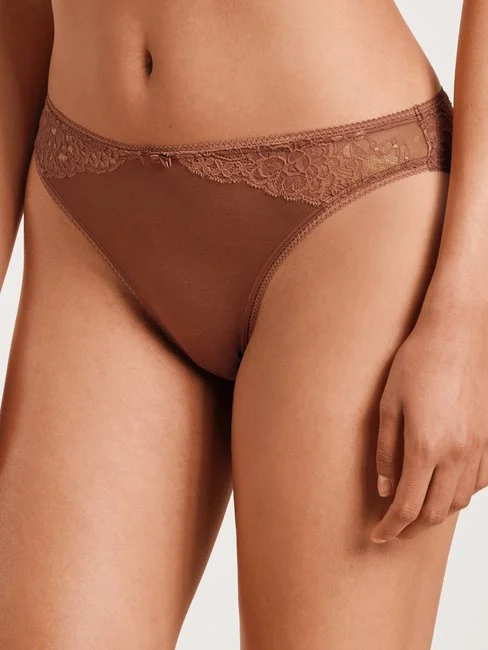 Calida Sensual Secrets Slip, Regular Cut Ginger Bisquit 1 Calida Sensual Secrets Slip, Regular Cut Ginger Bisquit
