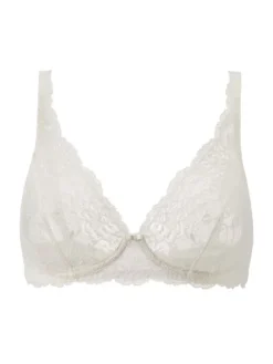 Calida Sensual Secrets Spitzen-BH Ohne Bügel -Geschenkideen Verkäufe Calida Sensual Secrets Soft Spitzen BH Comfort Rueckenteil ohne Buegel weiss alabaster 03131 911 4