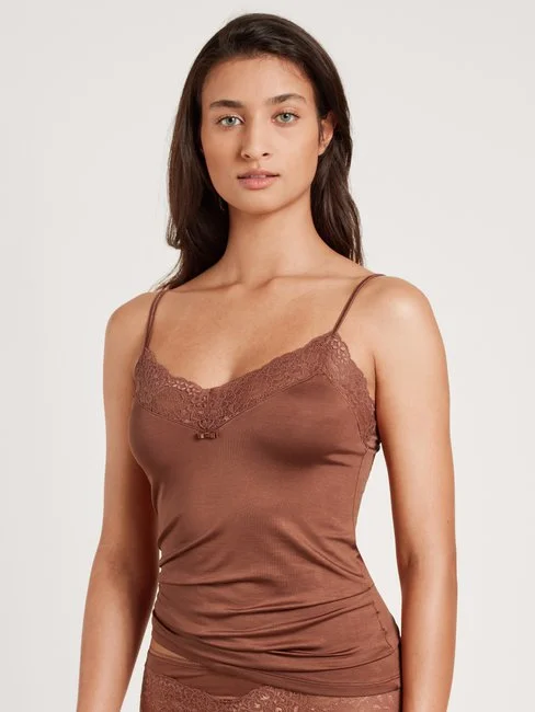 Calida Sensual Secrets Spaghetti-Top Ginger Bisquit 1 Calida Sensual Secrets Spaghetti-Top Ginger Bisquit