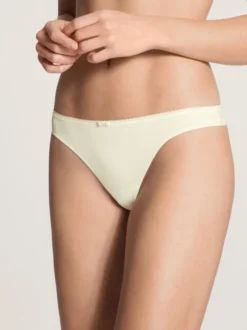 Calida Sensual Secrets String, Low Cut Alabaster Crème