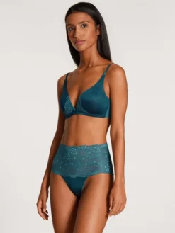 Calida Sensual Secrets Triangel-BH Deep Dive Petrol -Geschenkideen Verkäufe Calida Sensual Secrets Triangel BH gruen 03031 497 3