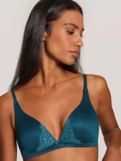 Calida Sensual Secrets Triangel-BH Deep Dive Petrol -Geschenkideen Verkäufe Calida Sensual Secrets Triangel BH gruen 03031 497 4
