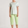Calida Spring Nights 3/4-Pyjama Light Pistache