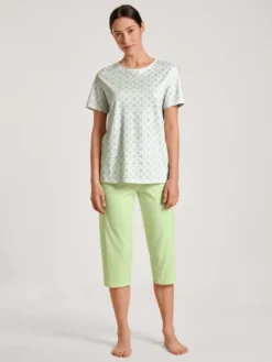 Calida Spring Nights 3/4-Pyjama Light Pistache