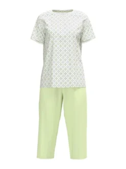 Calida Spring Nights 3/4-Pyjama Light Pistache -Geschenkideen Verkäufe Calida Spring Nights 3 4 Pyjama gruen 40296 670 4