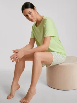 Calida Spring Nights Kurz-Pyjama Light Pistache 6 Calida Spring Nights Kurz-Pyjama Light Pistache -Geschenkideen Verkäufe Calida Spring Nights Kurz Pyjama gruen 40196 670 2