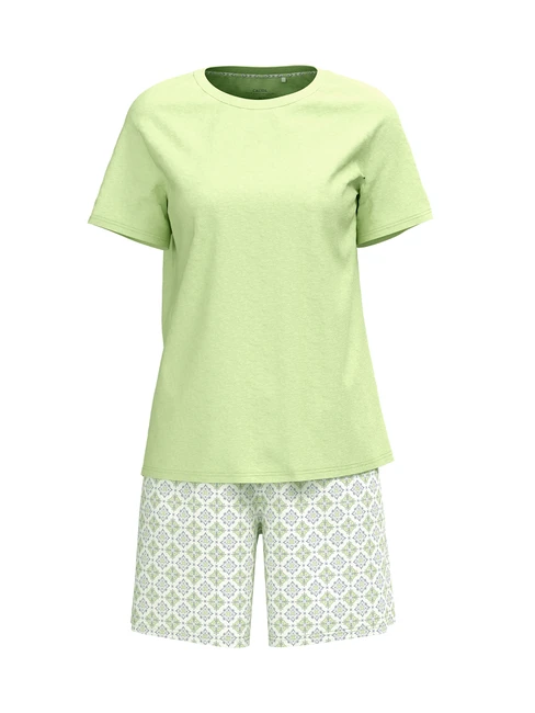Calida Spring Nights Kurz-Pyjama Light Pistache 4 Calida Spring Nights Kurz-Pyjama Light Pistache – Bild 4