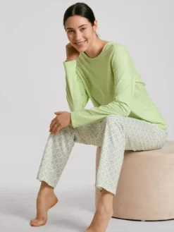 Calida Spring Nights Pyjama, Lang Light Pistache
