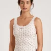 Calida Toujours Print Tank-Top Star White Print