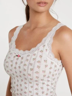 Calida Toujours Print Tank-Top Star White Print -Geschenkideen Verkäufe Calida Toujours Print Tank Top weiss 12238 713 3