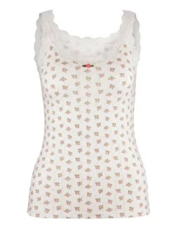 Calida Toujours Print Tank-Top Star White Print -Geschenkideen Verkäufe Calida Toujours Print Tank Top weiss 12238 713 7