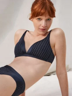 Calida Cate Print Triangel-Soft-BH Mit Schale -Geschenkideen Verkäufe Calida Cate Print BH mit Schale blau 03198 339 2