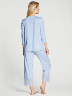Calida Elegant Dreams 7/8-Pyjama Harmony Blue -Geschenkideen Verkäufe Calida Elegant Dreams Pyjama 7 8 blau 41658 470 1