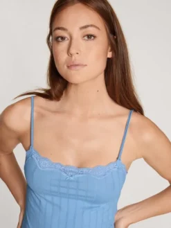 Calida Etude Toujours Spaghetti-Top Allure Blue -Geschenkideen Verkäufe Calida Etude Toujours Spaghetti Top blau 10092 404 3