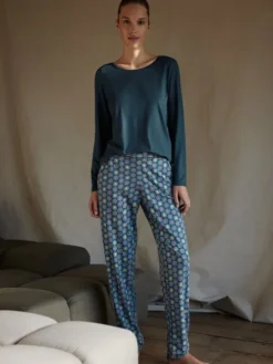 Calida Favourites Universe Langarm-Shirt Deep Dive Petrol