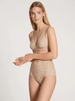 Calida Natural Comfort Lace Slip, High Waist Rose Teint -Geschenkideen Verkäufe Calida Natural Comfort Lace Slip rosa 22856 160 2