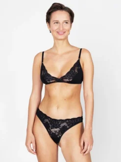 Erlich Textil Emilia BH Mit Spitze & Spitzenstring Im Set