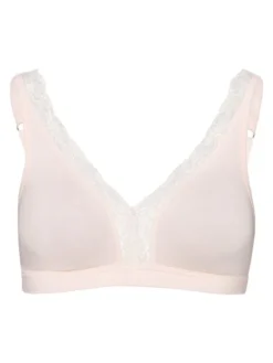 HANRO Cotton Lace Soft-BH Ohne Bügel -Geschenkideen Verkäufe Hanro Cotton Lace Soft BH ohne Buegel beige 072431 1381 4