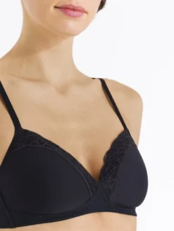 HANRO Cotton Lace Spacer-BH Ohne Bügel -Geschenkideen Verkäufe Hanro Cotton Lace Spacer BH schwarz 072432 0019 3