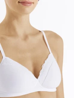 HANRO Cotton Lace Spacer-BH Ohne Bügel -Geschenkideen Verkäufe Hanro Cotton Lace Spacer BH weiss 072432 0101 3