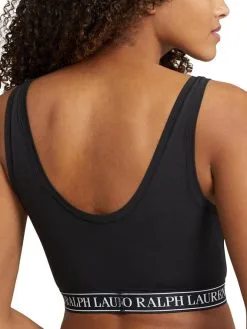 Polo Ralph Lauren Polo Essentials Bralette -Geschenkideen Verkäufe Polo Ralph Lauren Damen TW NW LW Polo Essentials Bustier schwarz 4P1025 004 1