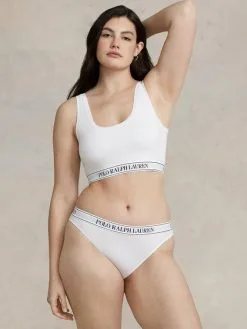 Polo Ralph Lauren Polo Essentials Bralette -Geschenkideen Verkäufe Polo Ralph Lauren Damen TW NW LW Polo Essentials Bustier weiss 4P1025 192 2