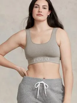 Polo Ralph Lauren Rib Seamless Bustier -Geschenkideen Verkäufe Polo Ralph Lauren Damen TW NW LW Rib Seamless Bustier grau 4P3010 202 2