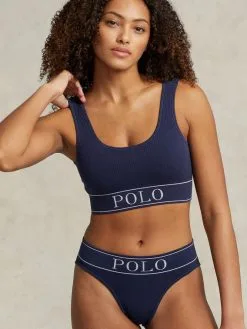 Polo Ralph Lauren Rib Seamless Bustiers -Geschenkideen Verkäufe Polo Ralph Lauren Damen TW NW LW Rib Seamless Bustiers blau 4P3006 815 2