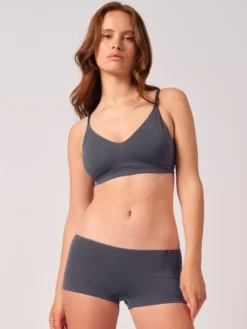 Skiny Cotton Essentials Bustier, Herausnehmbare Pads -Geschenkideen Verkäufe Skiny Cotton Essentials Bustier herausnehmbare Pads blau 080478 S349 2