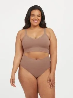 Spanx Ecocare Everyday Shaping Long-Bralette -Geschenkideen Verkäufe Spanx Ecocare Everyday Shaping Long Bralette beige 30064R CAFe AU LAIT 2