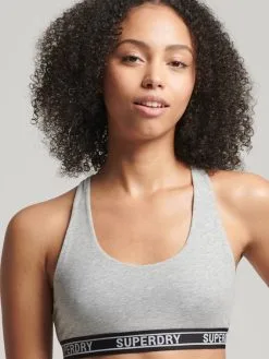 Superdry Underwear Bustier, Crop-Top Mit Multi-Logo