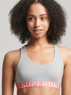 Superdry Underwear Bustier, Crop-Top Mit Großem Logo